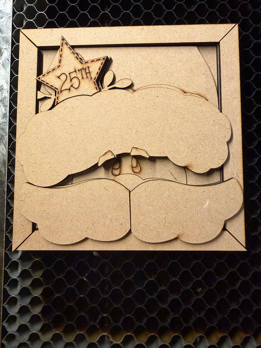 Framed Santa Square