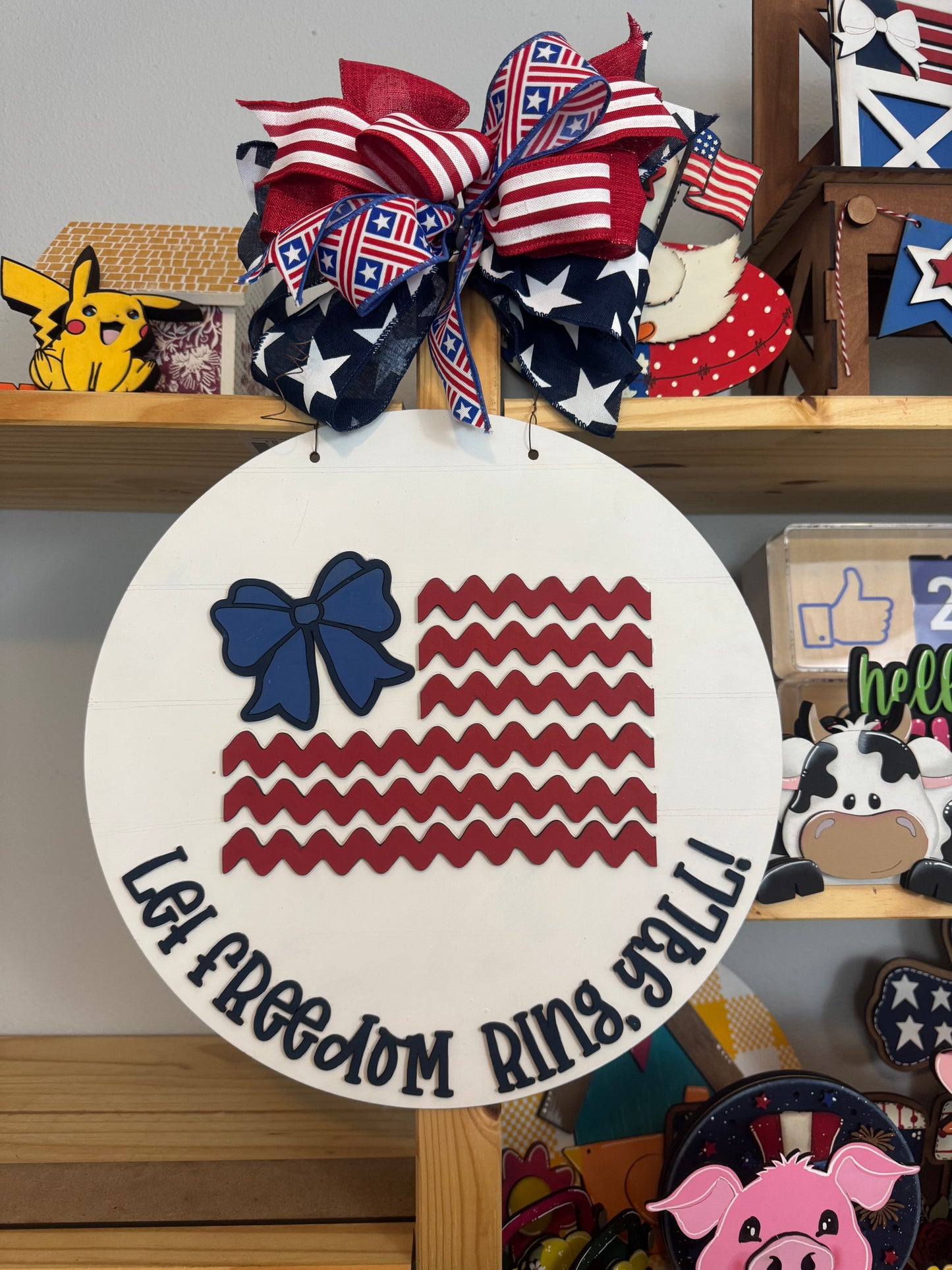 Let Freedom Ring Door Hanger