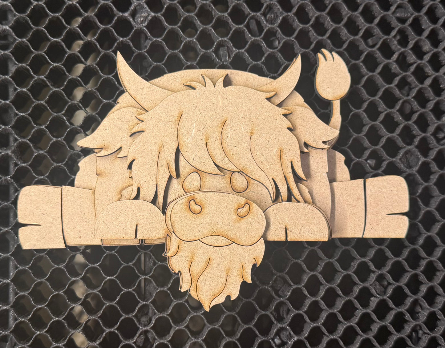 Highland Cow Shelf Hanger