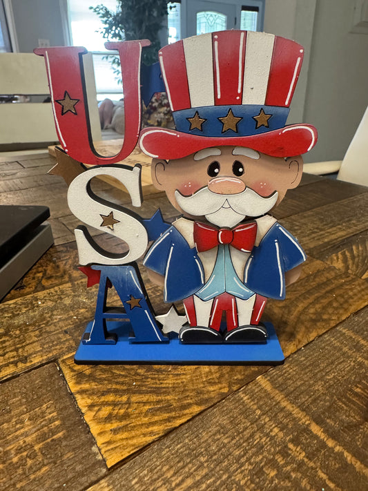 USA Uncle Sam Shelf Sitter