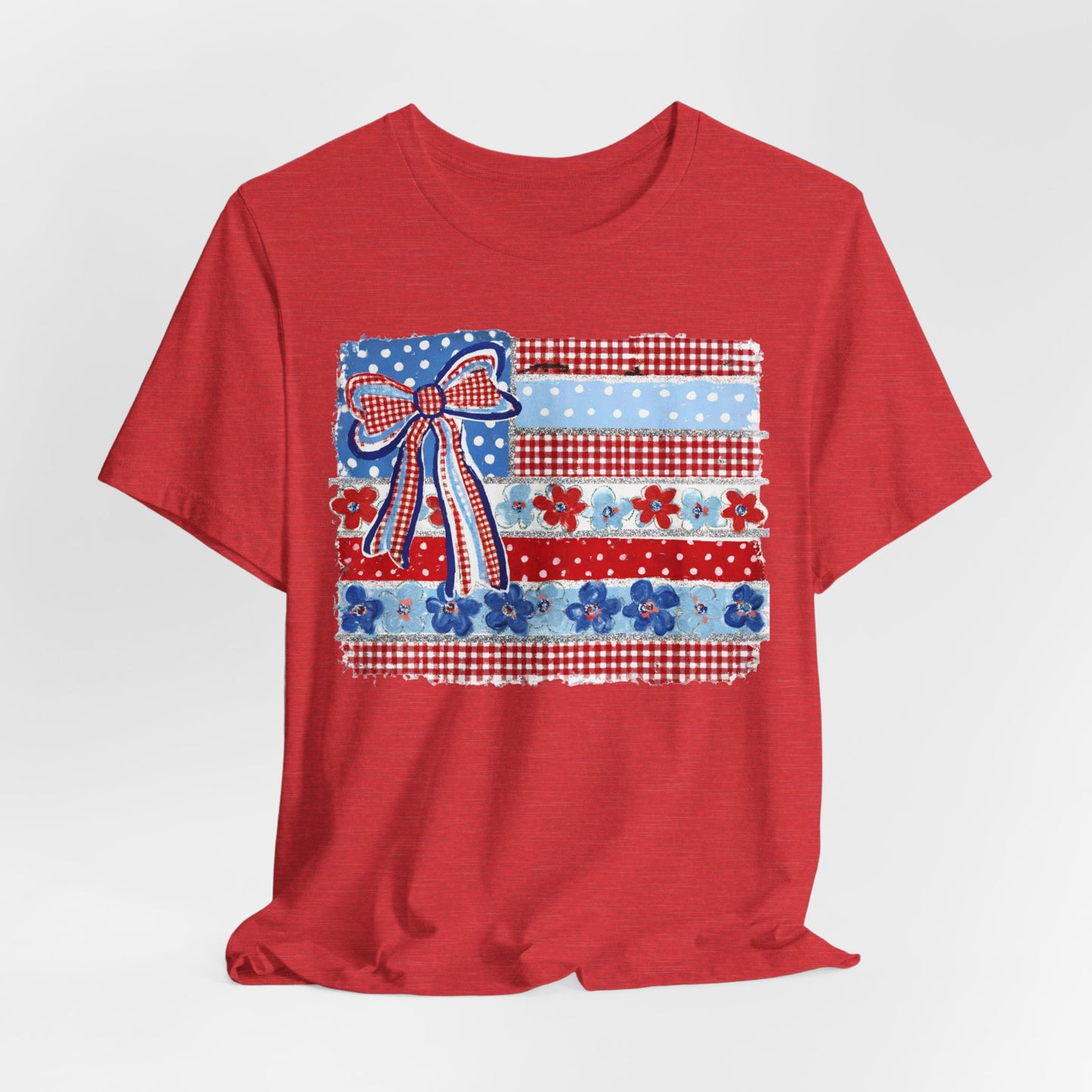 Patriotic Patchwork Flag Tee