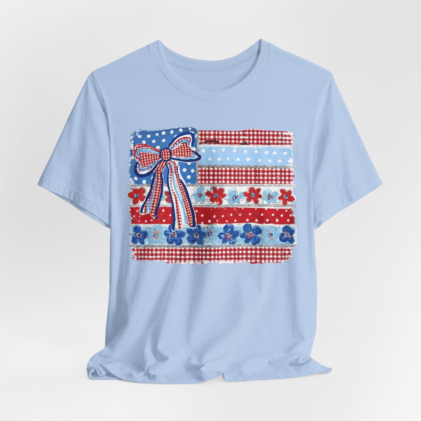 Patriotic Patchwork Flag Tee