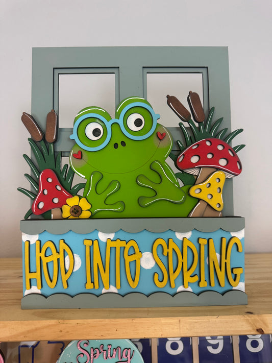Hop Into Spring | Interchangeable Window Insert