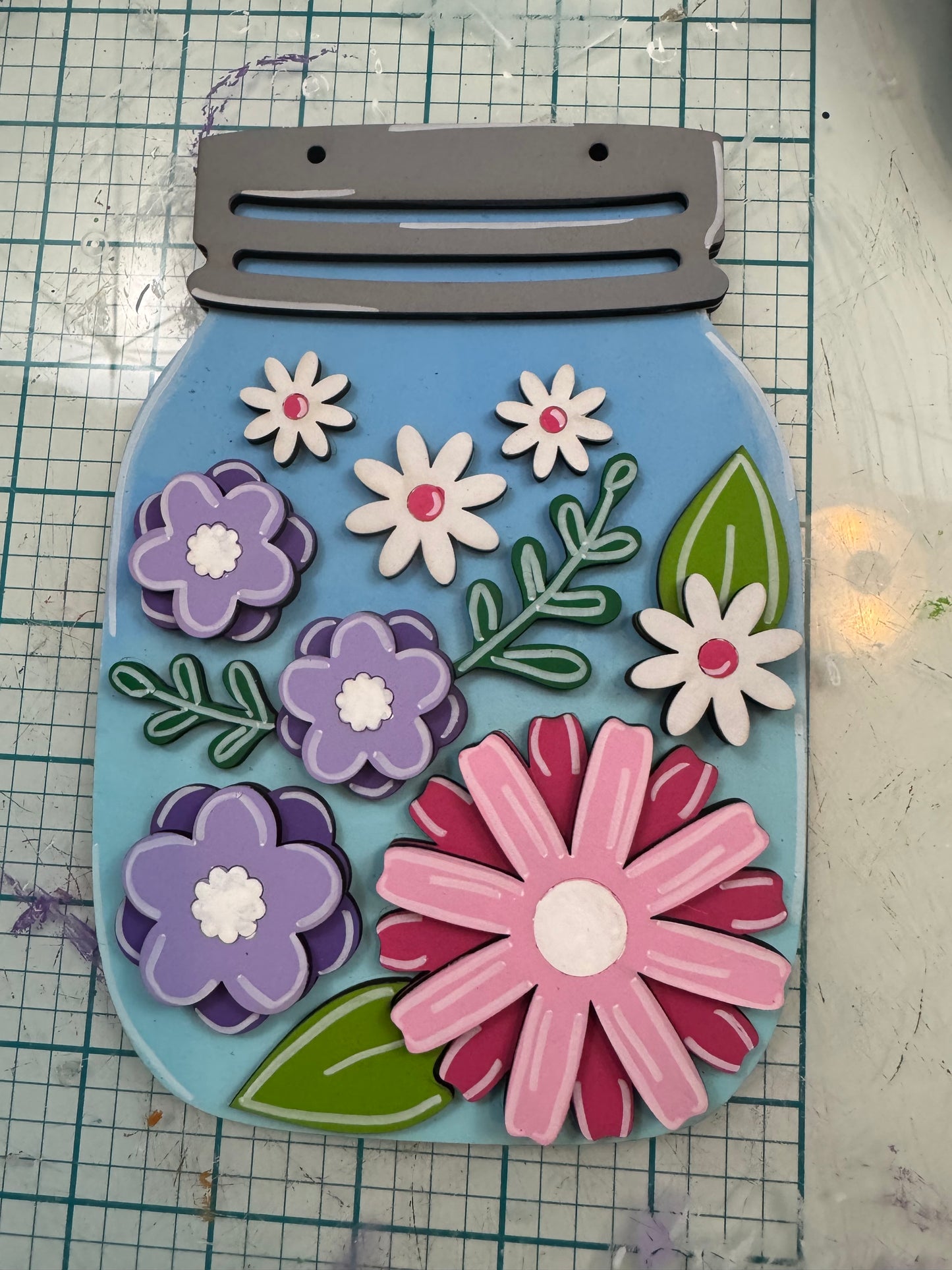 Floral Mason Jar | Cutout of the Week