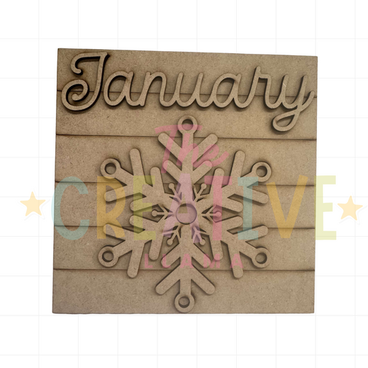 Monthly Insert | Interchangeable Frame Insert