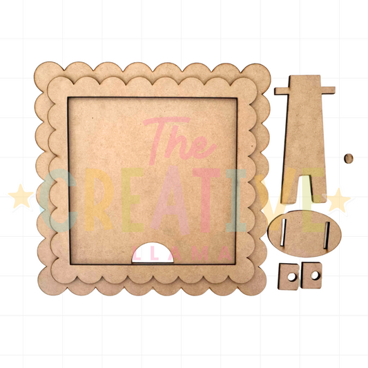 Scallop Frame | Interchangeable Base