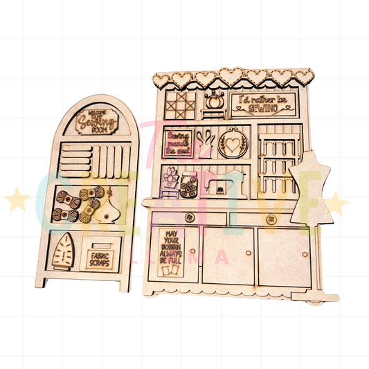 Sewing Hutch & Bookshelf