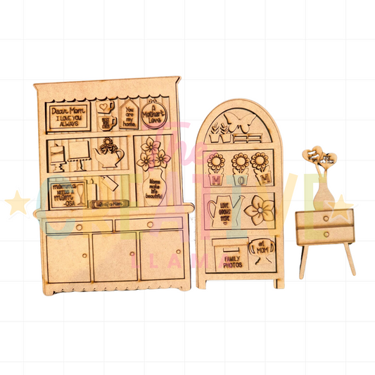 Mother's Day Hutch & Bookshelf
