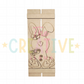 Prim Bunny Pallet Table Top Sign