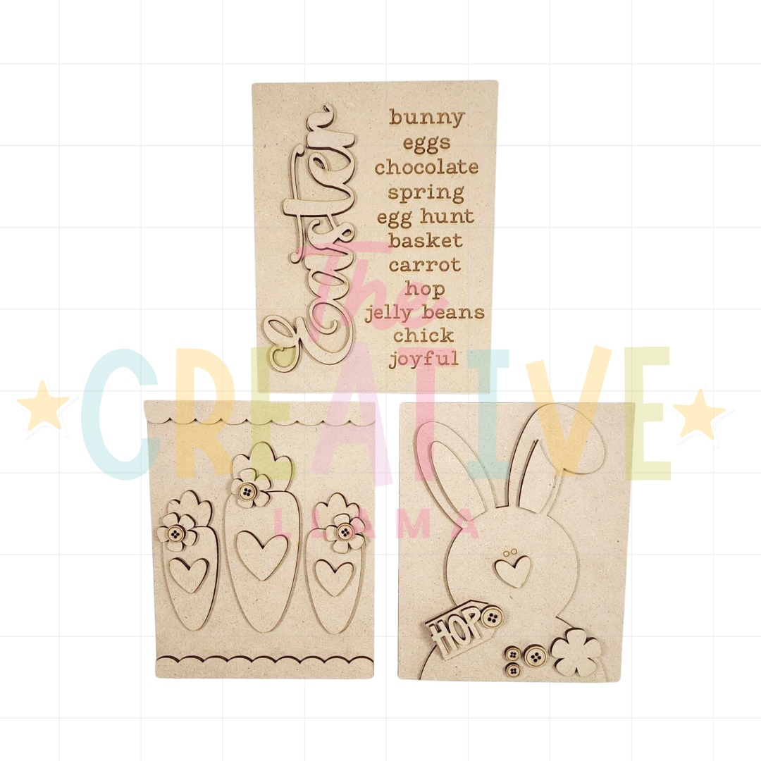 Prim Easter Signs | Interchangeable Insert