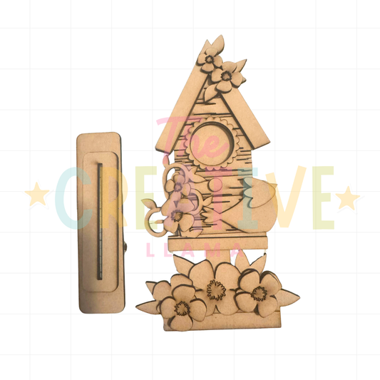 Spring Birdhouse Shelf Sitter