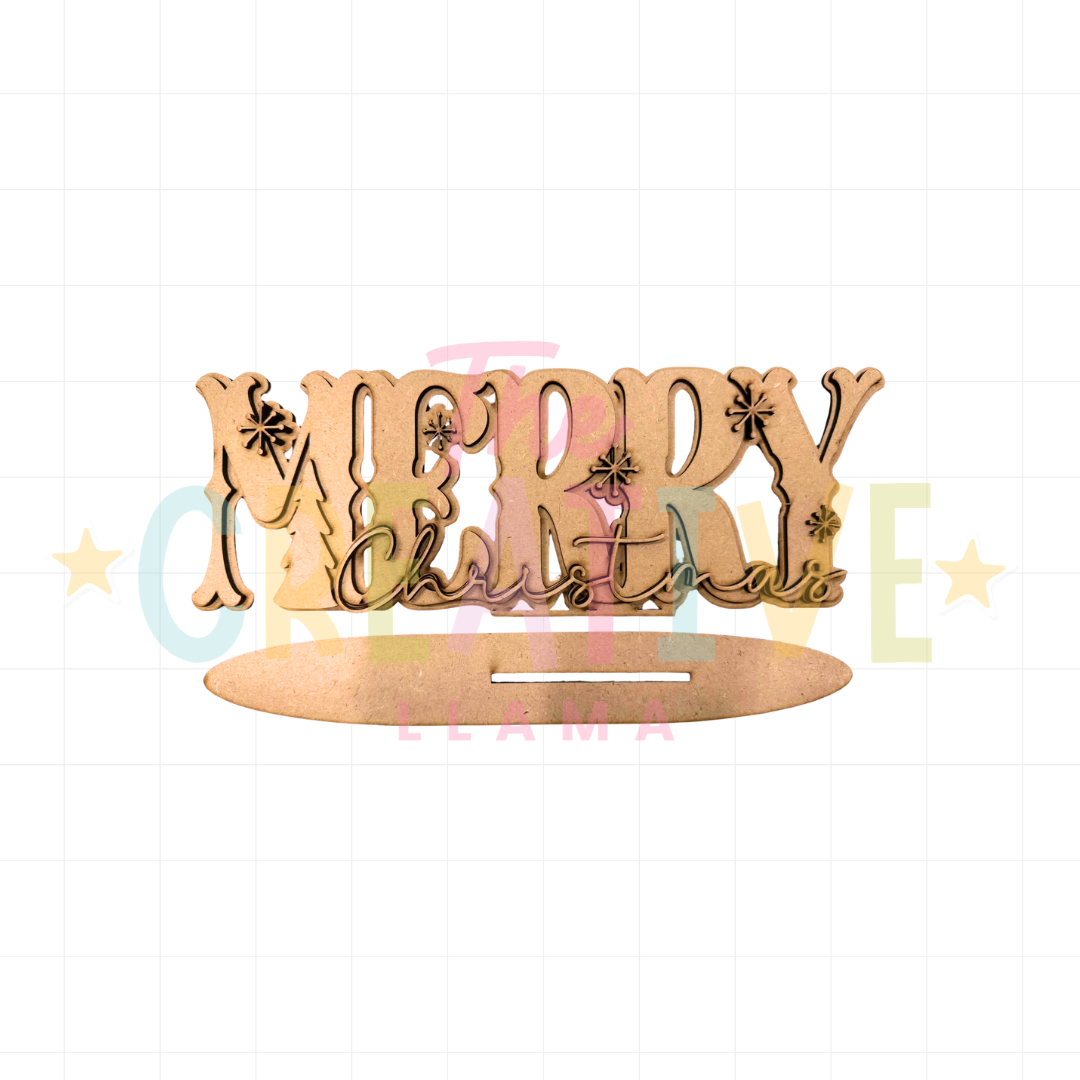 Merry Christmas Word Art