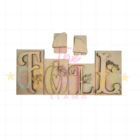 Fall Word Block