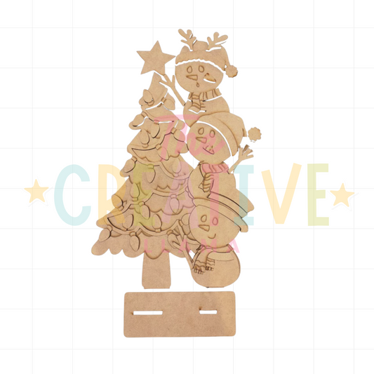 Snowman Christmas Tree Shelf Sitter