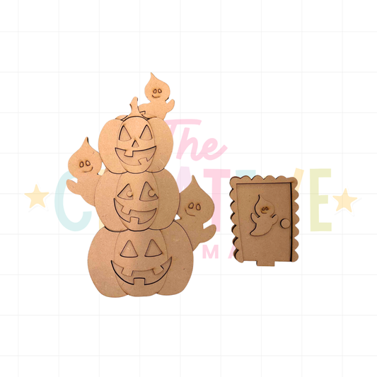 Ghosty Pumpkins| Birdhouse Insert
