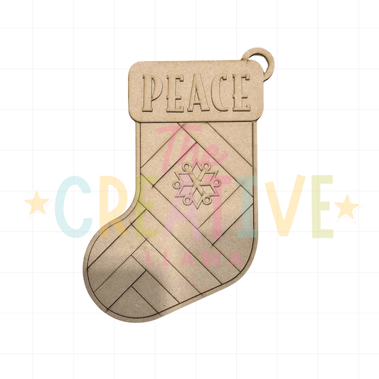 Barn Quilt Stocking Door Hanger