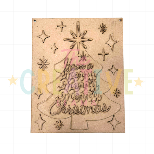 Merry Merry Merry Christmas Sign