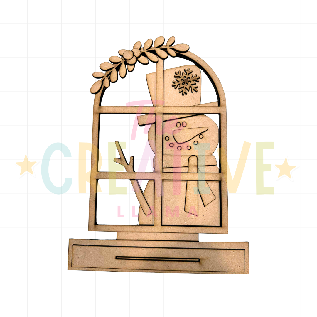 Snowman Window Shelf Sitter