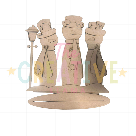 Welcome Friends Snowman Trio