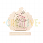 Hello Fall Scallop Pumpkin
