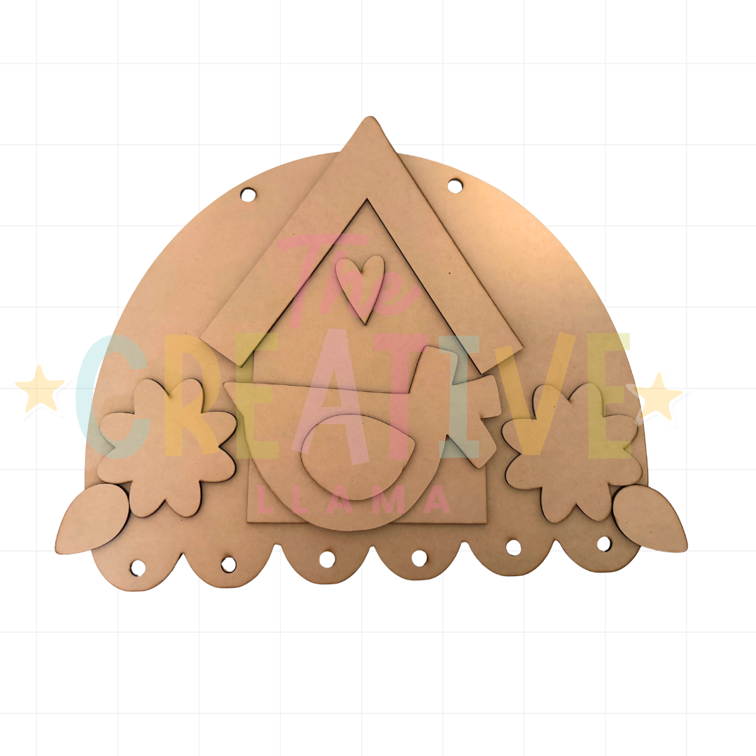 Scalloped Birdhouse Hanger