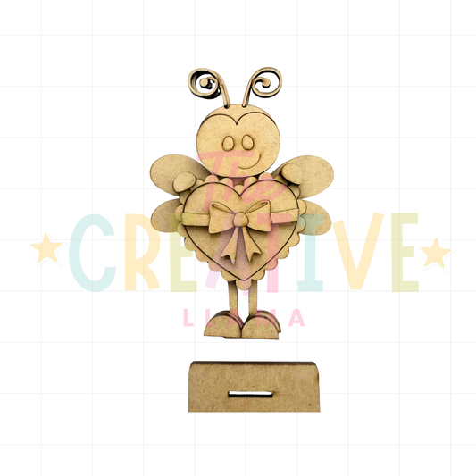 Heart Bee Mini Shelf Sitter