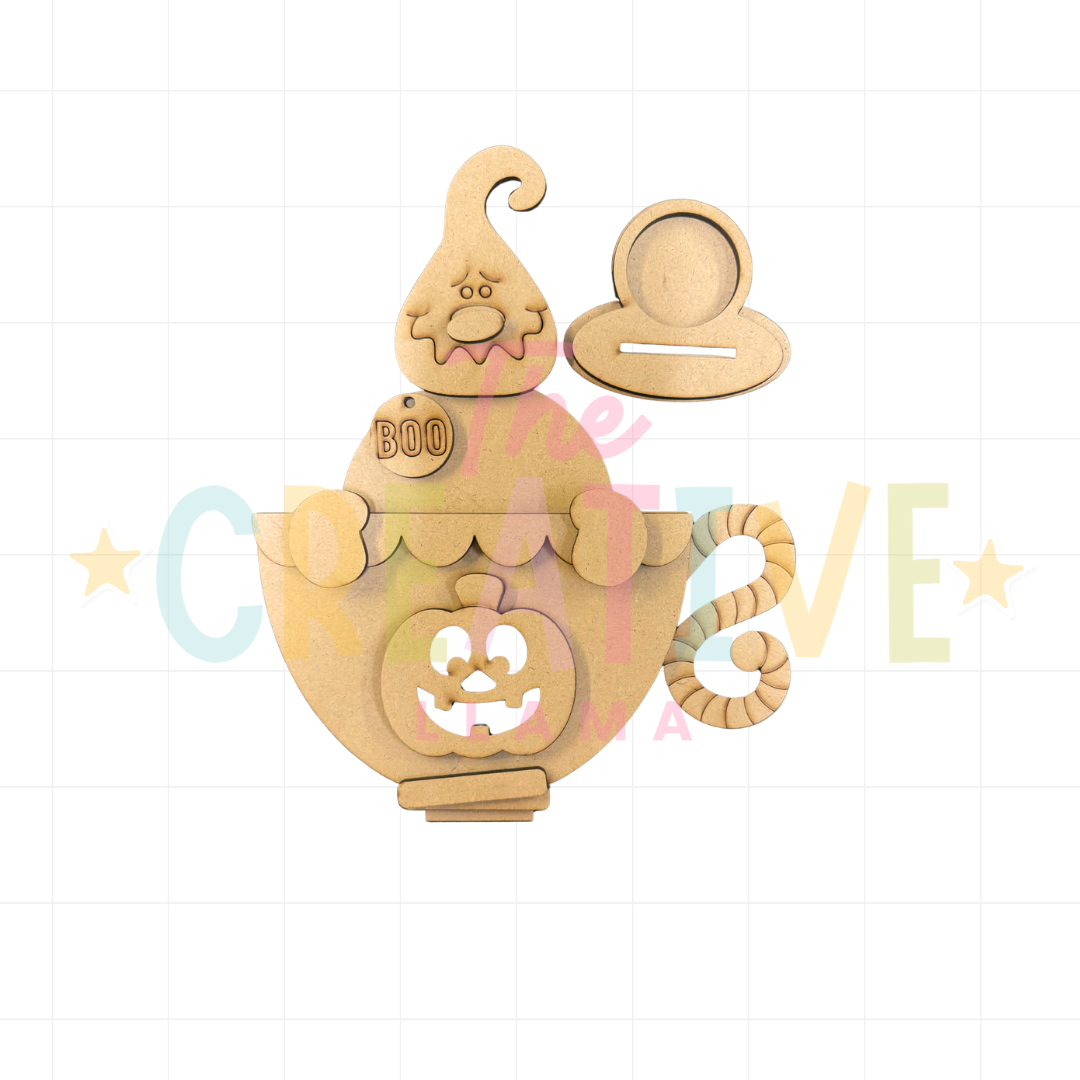 Ghost Tea Cup Votive