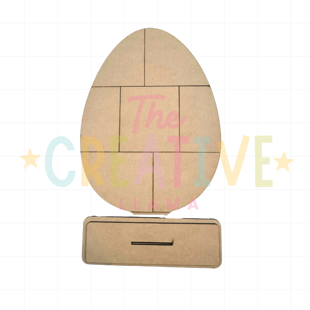 Patchwork Egg Shelf Sitter