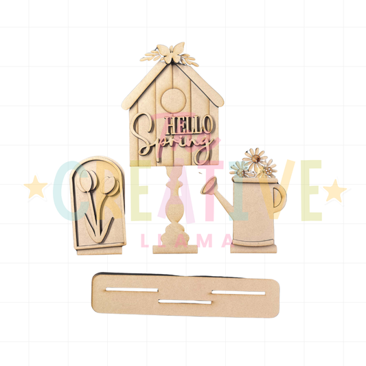Hello Spring Trio Shelf Sitter