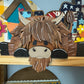 Highland Cow Shelf Hanger