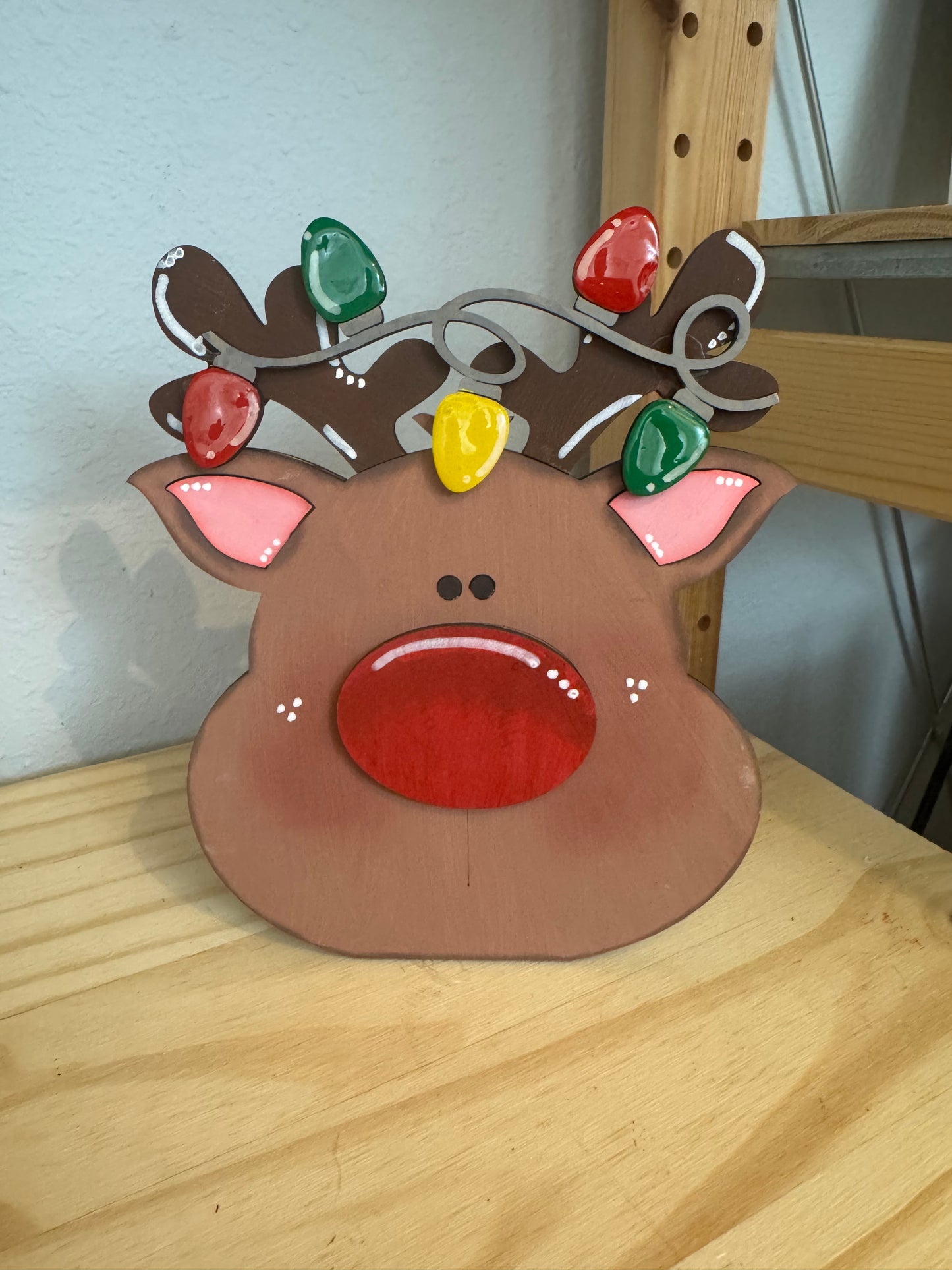 Reindeer Head Shelf Sitter