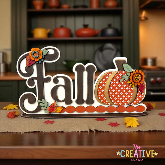 Fall Floral Word Art