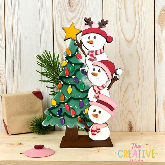Snowman Christmas Tree Shelf Sitter