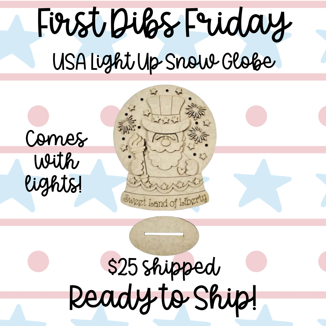 USA Light Up Snow Globe | First Dibs Friday