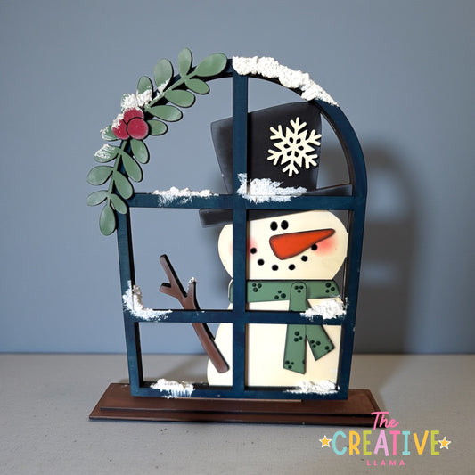 Snowman Window Shelf Sitter