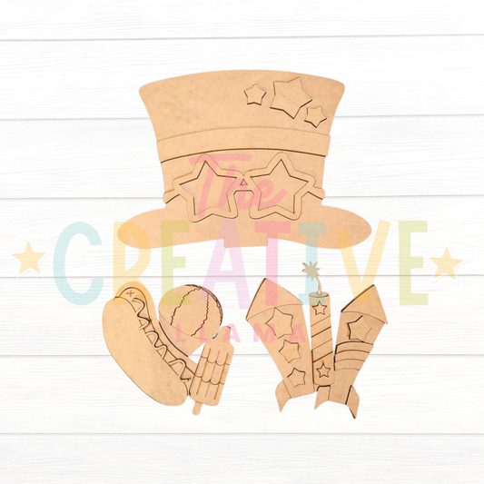 Patriotic Hat | Interchangeable Insert