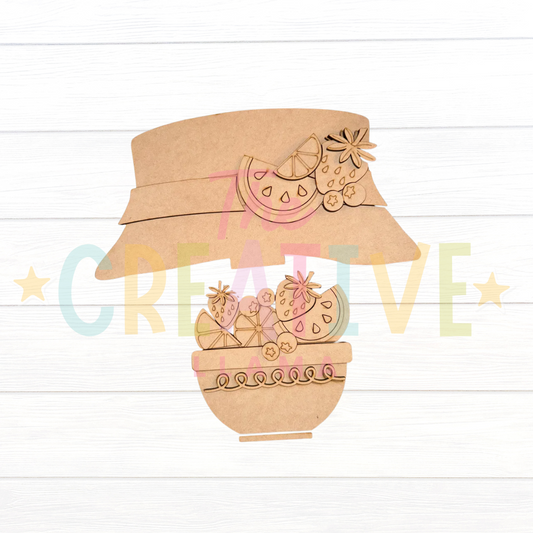 Summer Fruits Hat | Interchangeable Insert