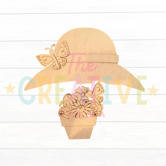Spring Butterfly Hat | Interchangeable Insert