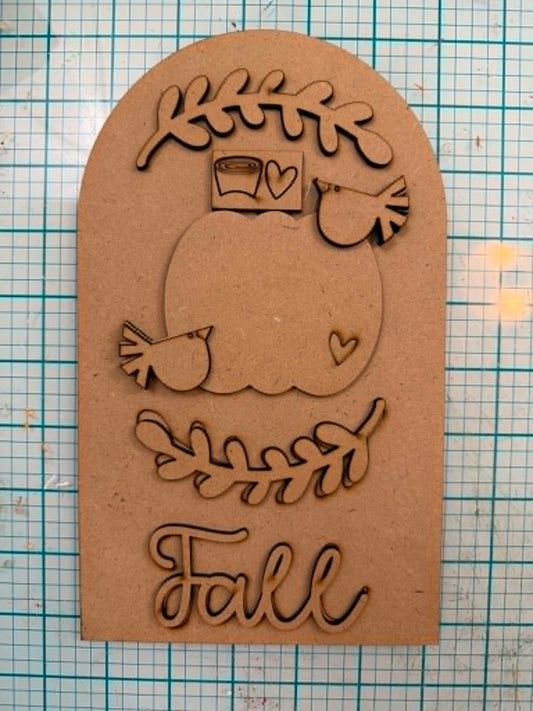 Fall Pumpkin | Large Boho Insert