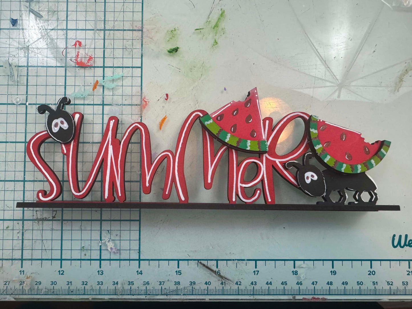 BLANK - Summer Watermelon Word Art