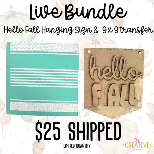 LIVE BUNDLE: Hello Fall Hanger